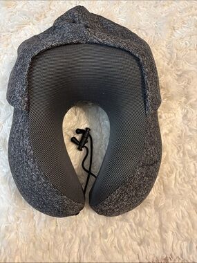 Charcoal Memory Foam Travel Neck Pillow